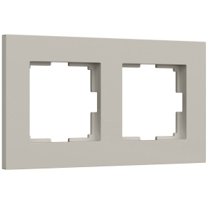Рамка на 2 поста Werkel Slab (дымчатый софт) W0022917 4690389218415 a071621
