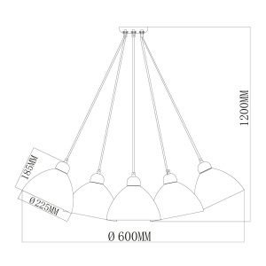 Подвесная люстра MW-Light Улыбка 365014505