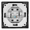 Розетка компьютерная RJ45 скрытой установки IP20, черная "Дельта" General 477330
