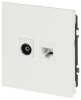 Розетка Эра Arktik 16-3110-08 комбинированная RJ45+TV белый матовый Б0070501
