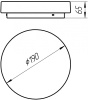 Накладной светильник Arte Lamp Aqva-tablet Led A6812PL-1WH