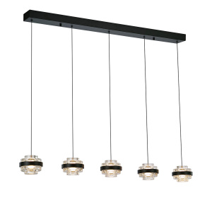 Подвесная люстра Delight Collection Indiana MD22030002-5B black/clear