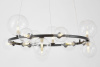 Подвесная люстра Lumina Deco LDP 7033-15 BK+CL