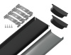 Алюминиевый накладной профиль Ambrella Light Alum Profile GP1600BK/BK