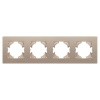 Рамка на 4 поста пластиковая Arlight FRM-PERIO-PL-4-GD 049761