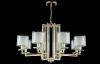 Подвесная люстра Crystal Lux Nicolas NICOLAS SP-PL8 GOLD/WHITE