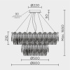 Подвесная люстра Modelux ML.7445.800.500 GD