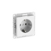 Розетка с заземлением, 16А, мех., быстрозажим. клем. Systeme Electric AtlasDesign Белый ATN000143S
