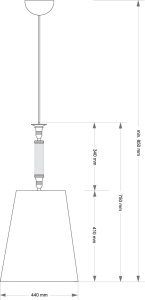 Подвесной светильник Kutek Napoli NAP-ZWD-1(P/A)