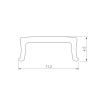 Экран призматический Arlight FANTOM-W12-2000 BLACK (Пластик) 063978