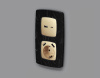 Лицевая панель для розетки 2USB тип A+C Ambrella Volt Omega OP6110