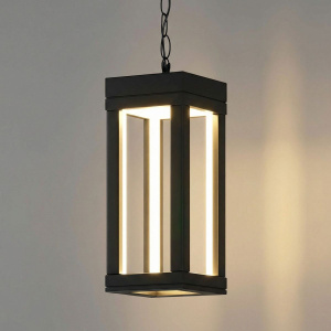Уличный подвесной светильник Elektrostandard Frame 1528 TECHNO LED черный 4690389219115 a072091