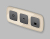 Комплект механизма компьютерной розетки Ambrella Volt RJ-45 (8P8C) CAT6A экранированной с автоматической защитной шторкой OMEGA MO662005 Антрацит серый QUANT (OP6620, VM185)