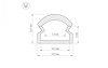 Профиль Arlight WPH-LINE-1210R-2000 OPAL 023303