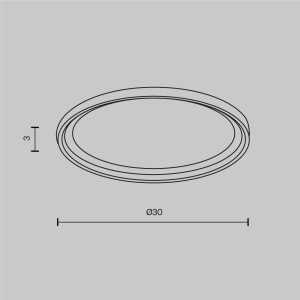 Кольцо для встраиваемого светильника Maytoni Downlight DLA110-B