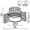Встраиваемый светильник Maytoni Round DL058-7W2.7K-TRS-W
