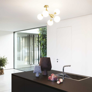 Люстра на штанге Ideal lux NODI PL5 OTTONE 241050