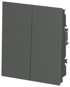 Переключатель Эра Arktik 16-1106-06 двойной 10АХ-250В графит Б0070369