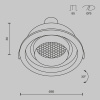 Встраиваемый светильник Maytoni Atom DL113-GU10-01-RD-W