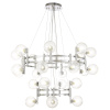 Подвесная люстра Crystal Lux LUXURY SP16+8 CHROME