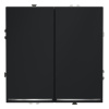 Проходной переключатель двухклавишный с подсветкой Voltum S70 VLS020407 (графит)