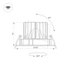 Встраиваемый светодиодный светильник Arlight MS-Forecast-Built-Turn-R102-12W 035452