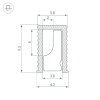 Алюминиевый профиль Arlight SL-MINI-6-H9-2000 ANOD BLACK 044082