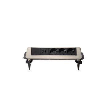 Блок розеток 47 (3 секции и 2 USB) Mebax 00-00001164