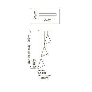 Подвесная люстра Lightstar Cone GW 757036