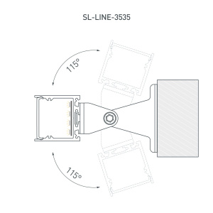 Профиль Arlight SL-LINE-3535-3000 ANOD (BY) (Алюминий) 061362