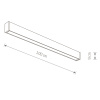 Уличный потолочный светильник Nowodvorski Outline Led M Black 11361
