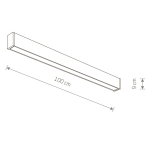 Уличный потолочный светильник Nowodvorski Outline Led M Black 11361