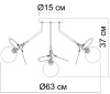 Потолочная люстра Arte Lamp Peacock A1369PL-7SG