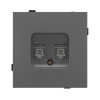 Механизм компьютерной розетки двойной SCT-TENDO-MPC2-SFPL-GR (RJ-45, CAT6) 054597