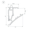 Профиль Arlight SHELF-600-2000 ANOD (Алюминий) 060498