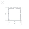 Алюминиевый профиль Arlight ARH-Power-W35-3000 Anod 036136