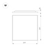 Встраиваемая светодиодная панель Arlight DL-TITAN-FRAMELESS-S600x600-40W Day4000 047923