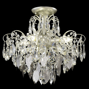 Потолочный светильник Crystal Lux ESMIRALDA PL4 SILVER