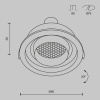 Встраиваемый светильник Maytoni Technical Downlight Atom DL113-GU10-01-RD-B
