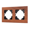 Рамка на 2 поста из натурального дерева Arlight FRM-XSILO-WD-2-NL 050871