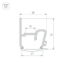 Профиль Arlight STRETCH-S-20-WALL-SIDE-2000 (RESPECT-ST) 040701