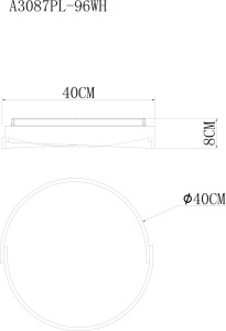 Потолочный светодиодный светильник Arte Lamp Zibal A3087PL-96WH