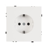 Розетка зк со шторками софт-тач белый кварц Arlight SCT-MEU-SFPL-WH (250V, 16A) 054276(1)