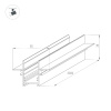 Шинопровод встраиваемый Arlight MAG-TRACK-2538-FDW-3000 046286