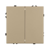 Выключатель проходной 2 кл софт-тач золотой песок Arlight SWT-MKP2-SFPL-GD (250V, 10A) 054256(1)