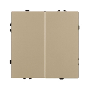Выключатель проходной 2 кл софт-тач золотой песок Arlight SWT-MKP2-SFPL-GD (250V, 10A) 054256(1)