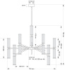 Люстра на штанге Kutek Saletto SAL-ZW-6(P)