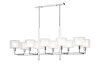 Люстра на штанге Crystal Lux MAESTRO SP-PL10 L1100 CHROME