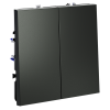 Выключатель с самовозвратом двухклавишный Voltum S70 VLS020606 (титан)