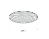Сетчатый фильтр для светильников Italline HONEYCOMB filter